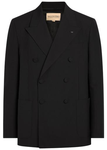 Double-breasted wool blazer by VALENTINO
