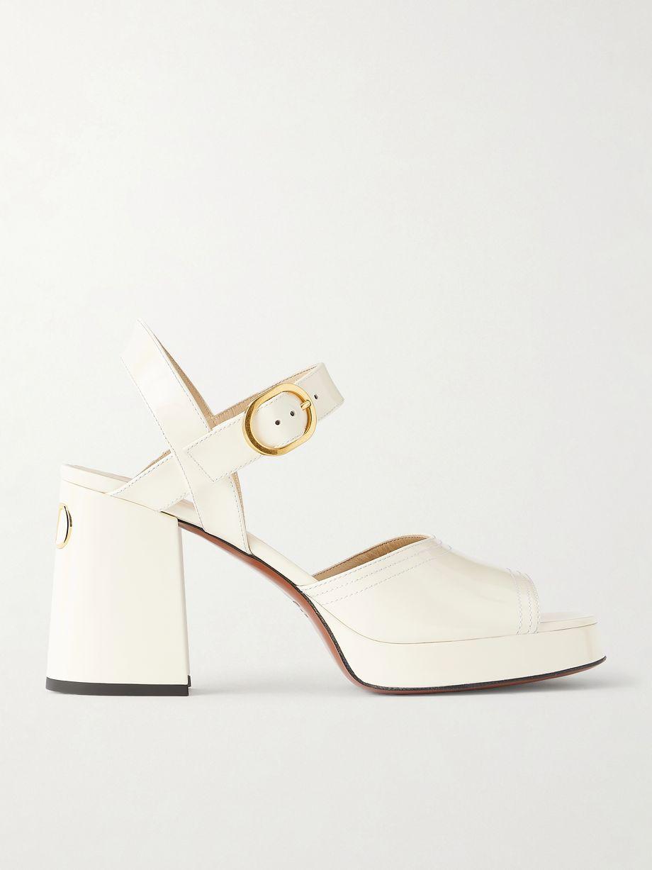 Fawcette leather mid-heel sandals by VALENTINO