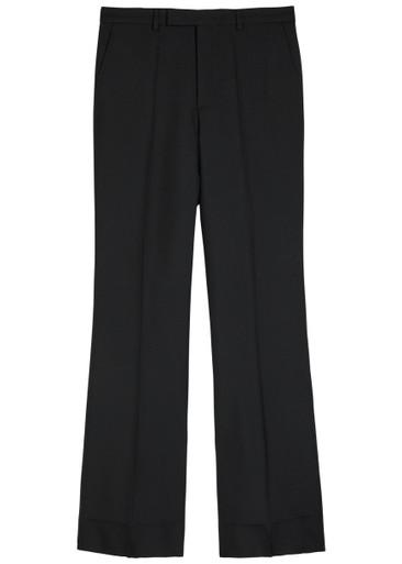 Flared-leg twill trousers by VALENTINO