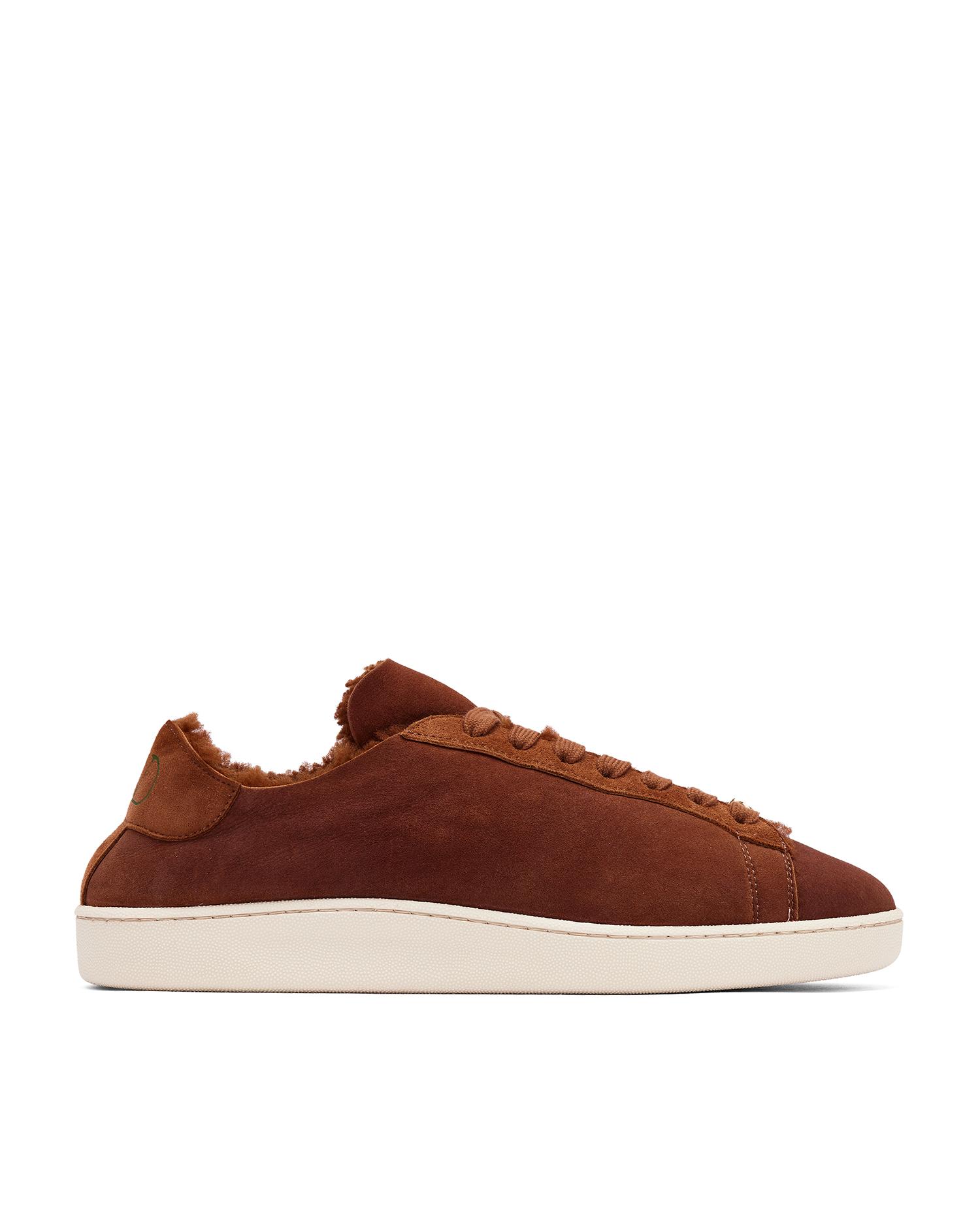 Fur lined sneakers by VALENTINO