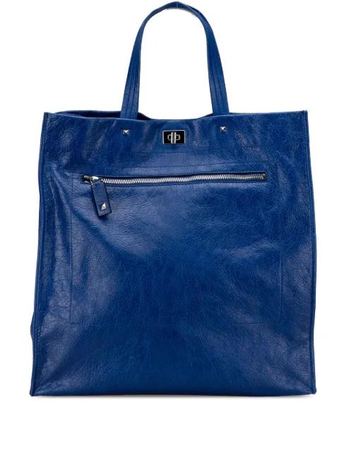 2000-2017 Leather Rockstud Turnlock tote bag by VALENTINO GARAVANI 