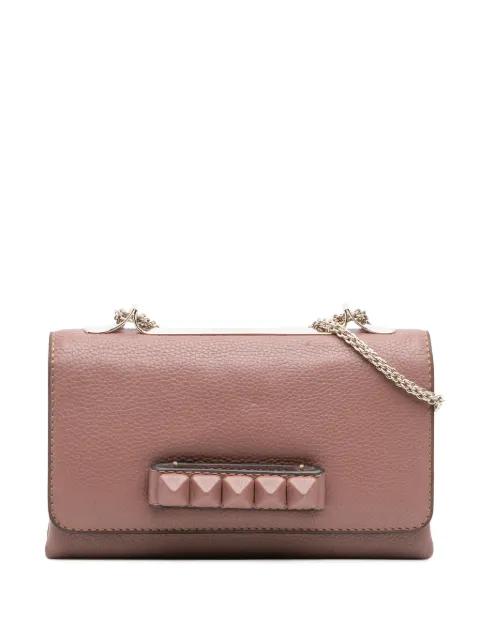 2000-2017 Leather Rockstud Va Va Voom Clutch on Chain crossbody bag by VALENTINO GARAVANI 