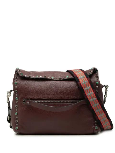 2000-2017 Leather Rolling Rockstud crossbody bag by VALENTINO GARAVANI 