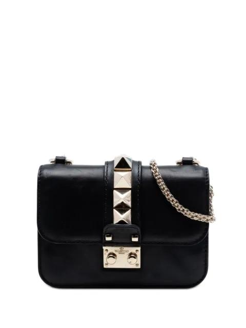 2000-2017 Mini Leather Rockstud Glam Lock crossbody bag by VALENTINO GARAVANI 