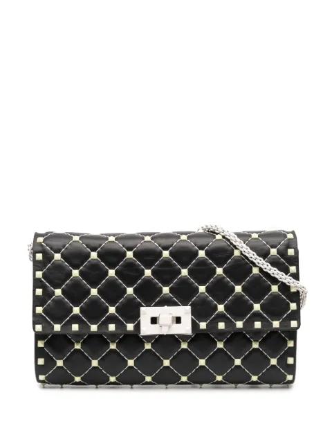 2000-2017 Quilted Lambskin Free Rockstud Spike Wallet On Chain crossbody bag by VALENTINO GARAVANI 