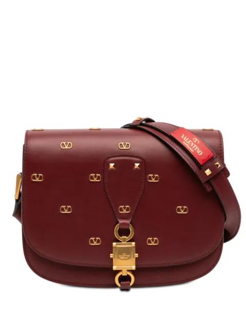 2000-2025 VLogo Embellished Leather crossbody bag by VALENTINO GARAVANI 