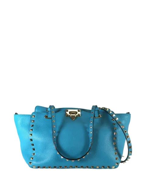 2010-2025 Small Grained Calfskin Rockstud Trapeze satchel by VALENTINO GARAVANI 