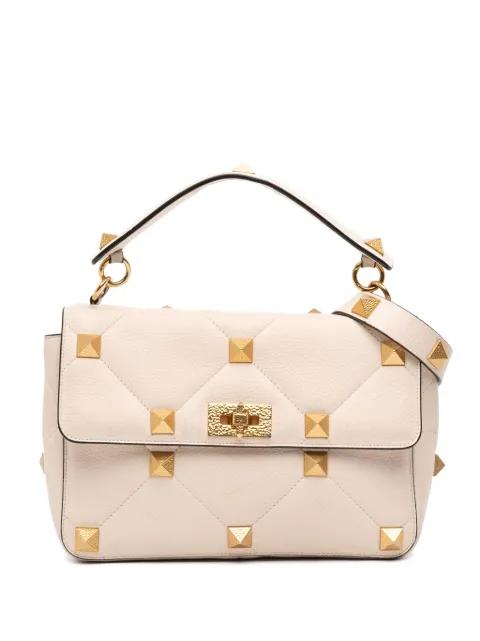 2018-2025 Large Grained Calfskin Roman Stud satchel by VALENTINO GARAVANI 