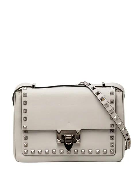 2018-2026 Leather Rockstud Flip Lock crossbody bag by VALENTINO GARAVANI 
