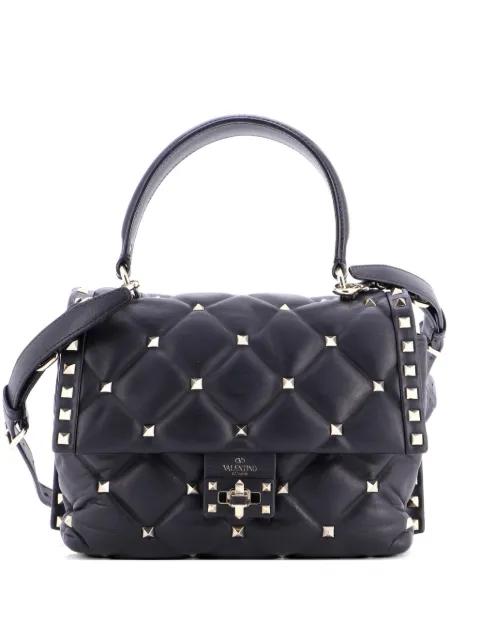Candystud Top Handle Bag Leather Medium shoulder bag by VALENTINO GARAVANI 