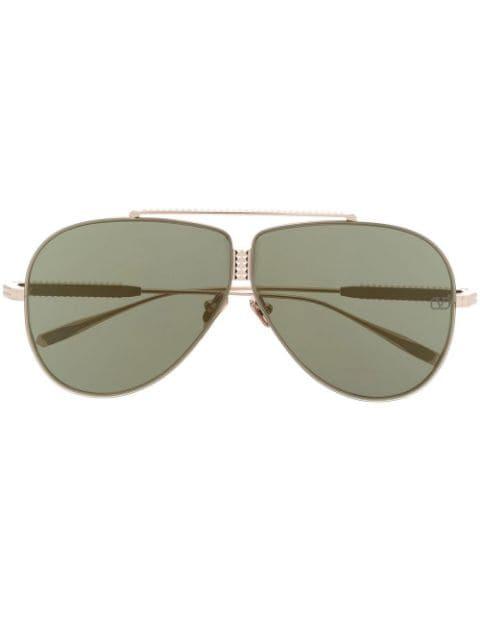 Rockstud pilot-frame sunglasses by VALENTINO GARAVANI EYEWEAR