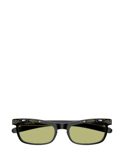 VLogo-detail crystal-embellished sunglasses by VALENTINO GARAVANI EYEWEAR