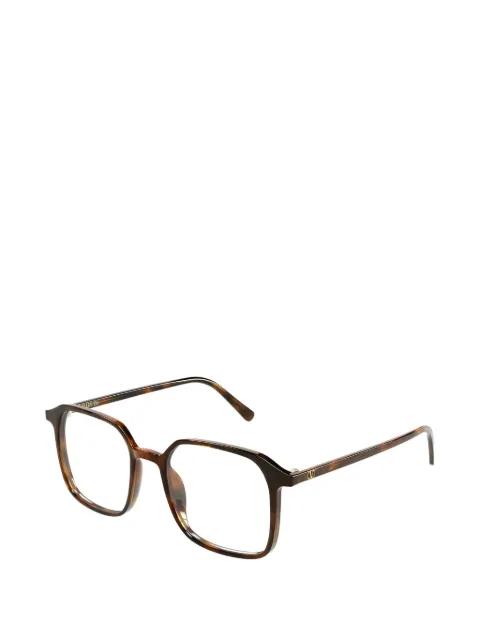 VLogo geometric-frame glasses by VALENTINO GARAVANI EYEWEAR
