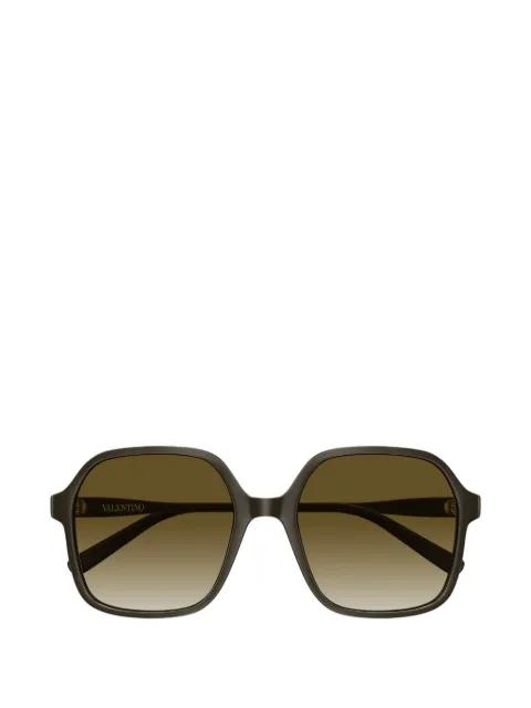 VLogo geometric-frame sunglasses by VALENTINO GARAVANI EYEWEAR