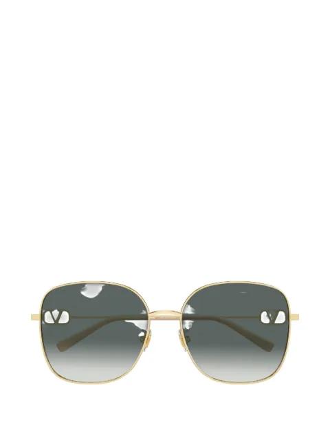 VLogo geometric-frame sunglasses by VALENTINO GARAVANI EYEWEAR