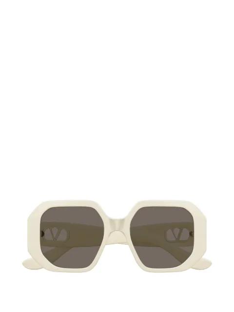 VLogo geometric-frame sunglasses by VALENTINO GARAVANI EYEWEAR