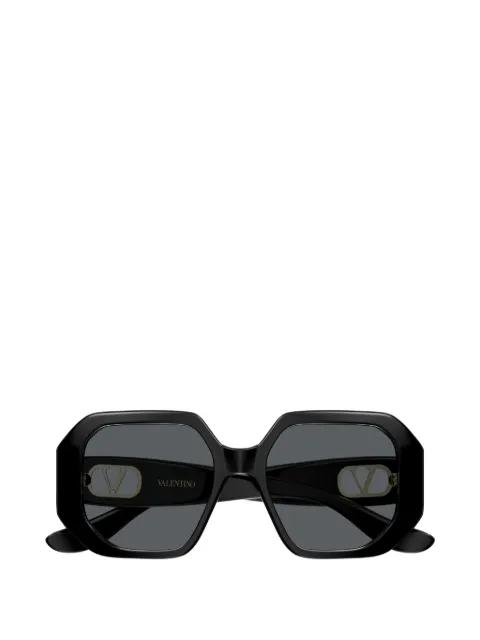 VLogo geometric-frame sunglasses by VALENTINO GARAVANI EYEWEAR