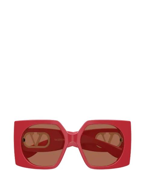 VLogo geometric-frame sunglasses by VALENTINO GARAVANI EYEWEAR