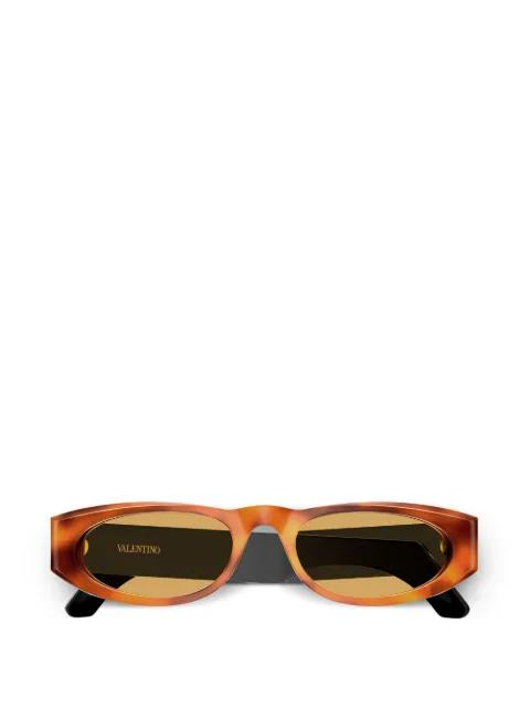 VLogo oval-frame sunglasses by VALENTINO GARAVANI EYEWEAR
