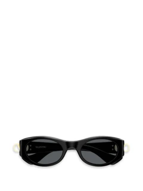 VLogo oval-frame sunglasses by VALENTINO GARAVANI EYEWEAR