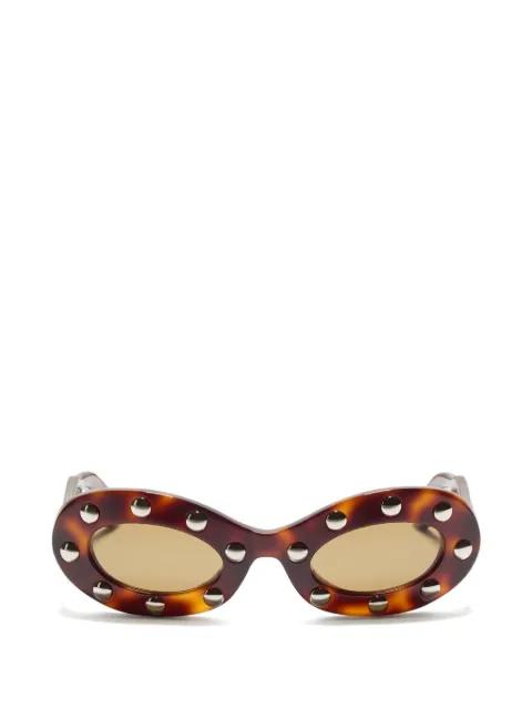 oval acetate sunglasses by VALENTINO GARAVANI EYEWEAR