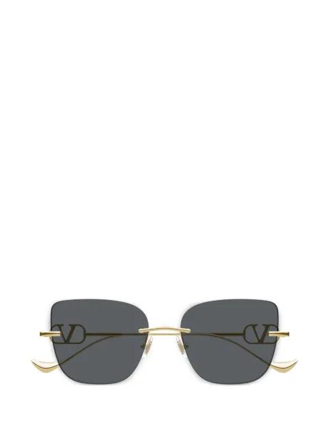rimless logo-detail sunglasses by VALENTINO GARAVANI EYEWEAR