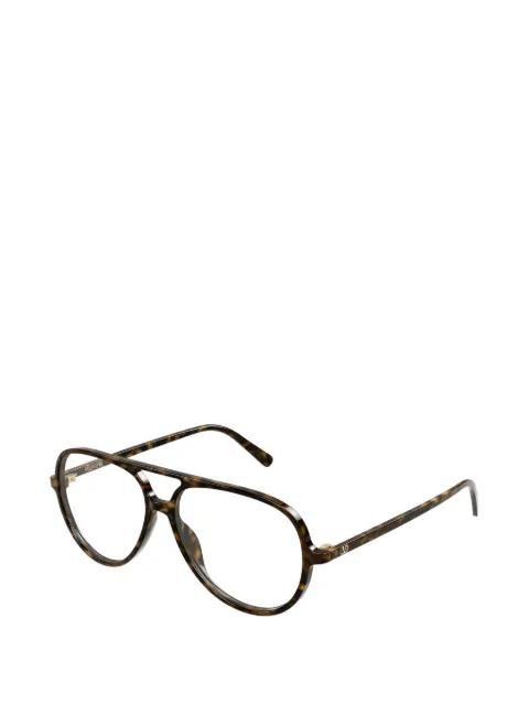 tortoiseshell-effect VLogo glasses by VALENTINO GARAVANI EYEWEAR