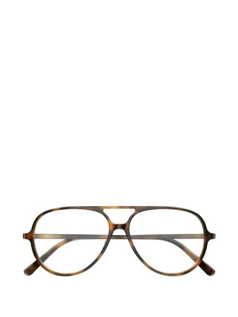tortoiseshell-effect pilot glasses by VALENTINO GARAVANI EYEWEAR
