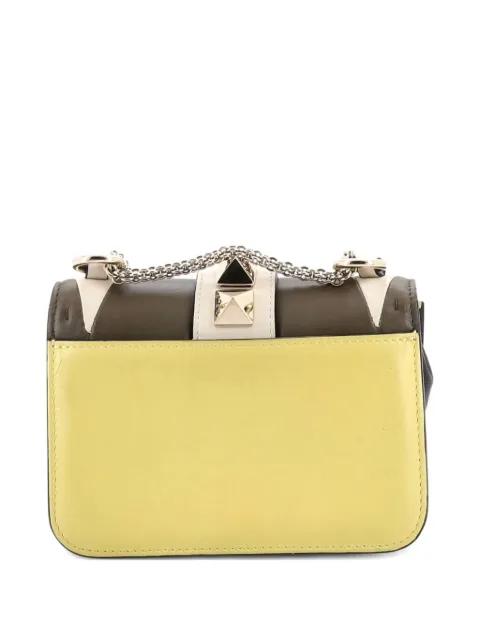Glam Lock Geometric Color Block Leather Mini shoulder bag by VALENTINO GARAVANI 