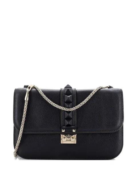 Glam Lock Leather Medium shoulder bag by VALENTINO GARAVANI 