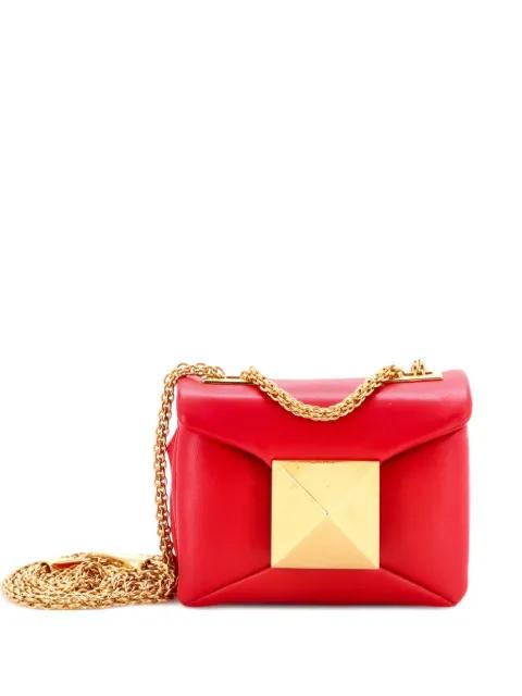 One Stud Chain Flap Bag Leather Micro crossbody bag by VALENTINO GARAVANI 