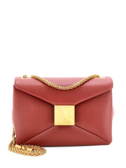 One Stud Chain Flap Bag Leather Small shoulder bag by VALENTINO GARAVANI 