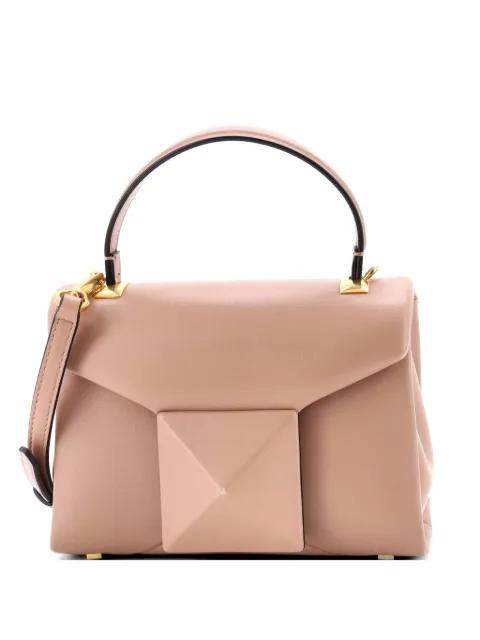 One Stud Top Handle Flap Bag Leather Mini shoulder bag by VALENTINO GARAVANI 