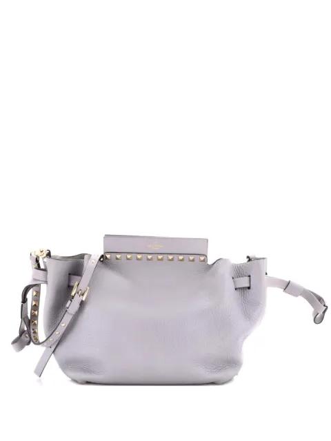 Rockstud Drawstring Leather Small crossbody bag by VALENTINO GARAVANI 