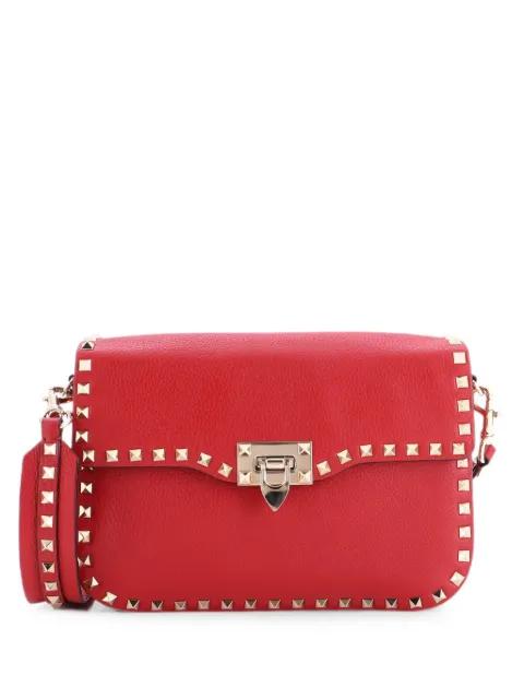 Rockstud Flip Lock Flap Bag Leather Medium crossbody bag by VALENTINO GARAVANI 