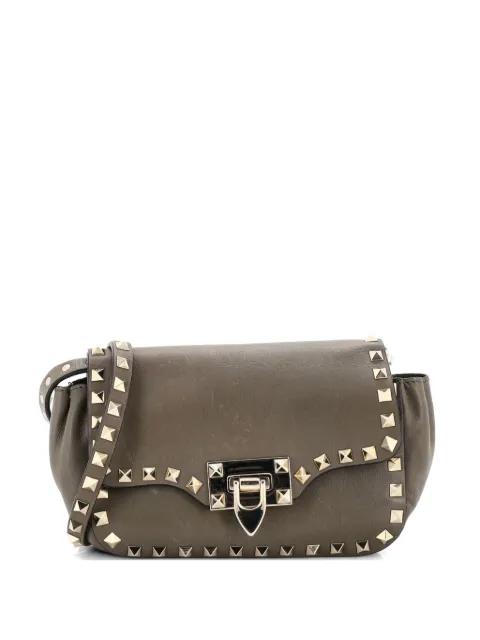 Rockstud Flip Lock Flap Bag Leather Mini crossbody bag by VALENTINO GARAVANI 