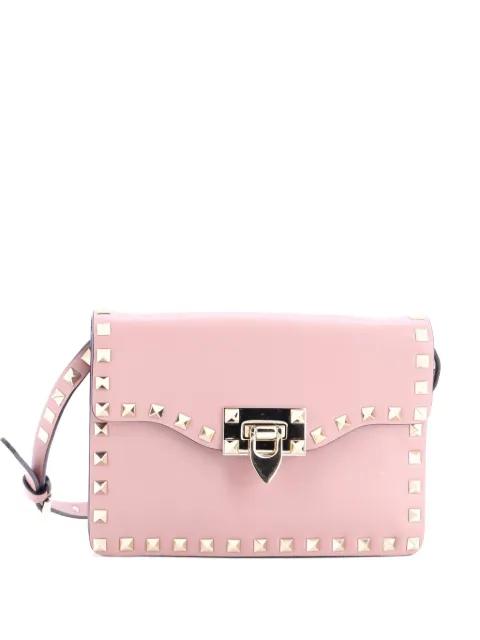 Rockstud Flip Lock Flap Bag Leather Small shoulder bag by VALENTINO GARAVANI 