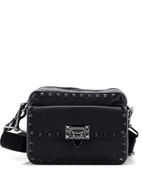 Rockstud Flip Lock Pocket Camera Leather Small crossbody bag by VALENTINO GARAVANI 