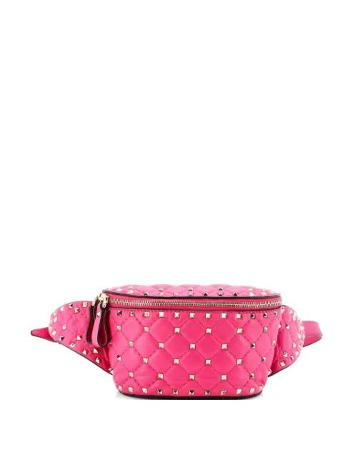 Rockstud Spike Quilted Leather belt bag by VALENTINO GARAVANI 