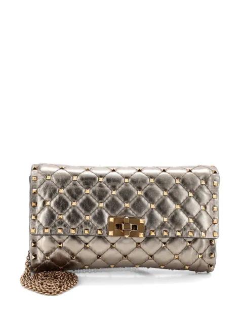 Rockstud Spike Wallet on Chain Quilted Leather Small crossbody bag by VALENTINO GARAVANI 