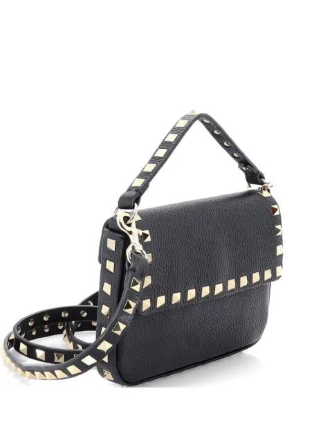 Rockstud Top Handle Pouch Leather Mini crossbody bag by VALENTINO GARAVANI 