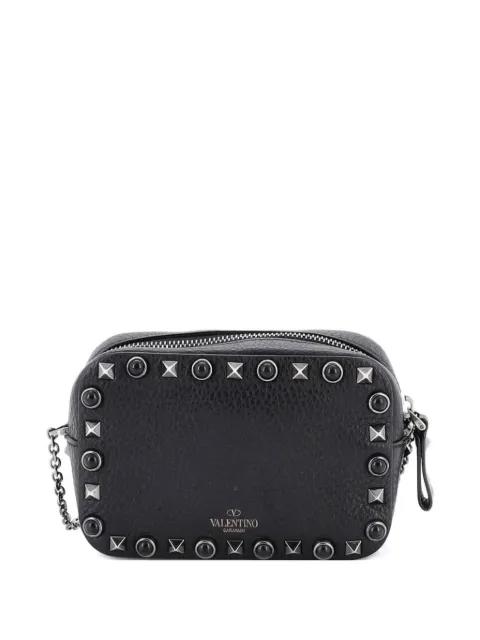Rolling Rockstud Camera Leather with Cabochons crossbody bag by VALENTINO GARAVANI 