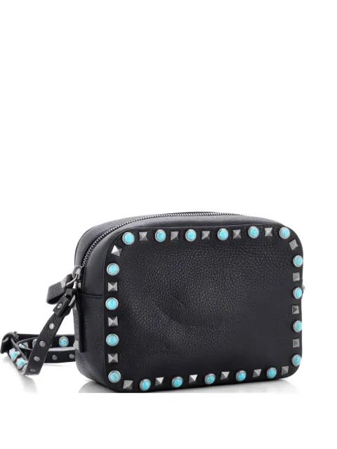 Rolling Rockstud Camera Leather with Cabochons crossbody bag by VALENTINO GARAVANI 