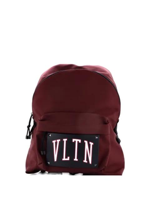 VLTN Nylon with Printed Leather Large backpack by VALENTINO GARAVANI 