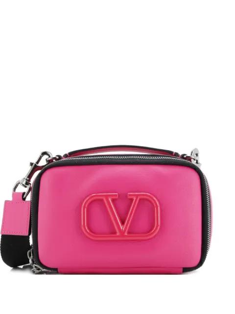 VLogo Zip Around Camera Leather crossbody bag by VALENTINO GARAVANI 