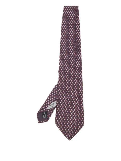 geometric-pattern silk tie by VALENTINO GARAVANI 