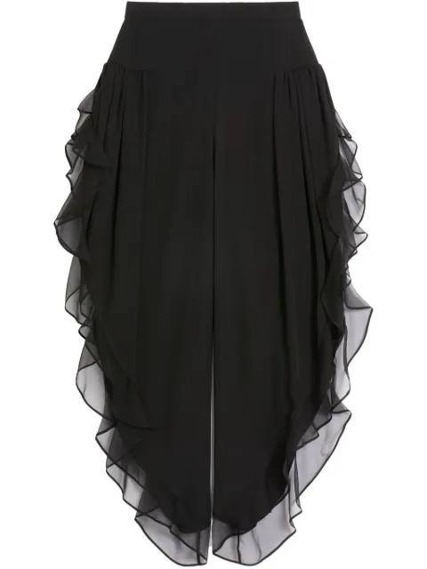 Georgette balloon trousers by VALENTINO