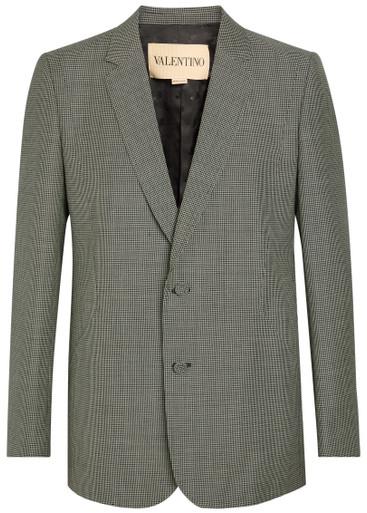Houndstooth wool blazer by VALENTINO