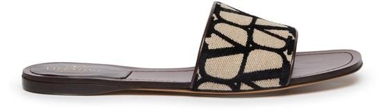 Iconographic fabric sandals by VALENTINO