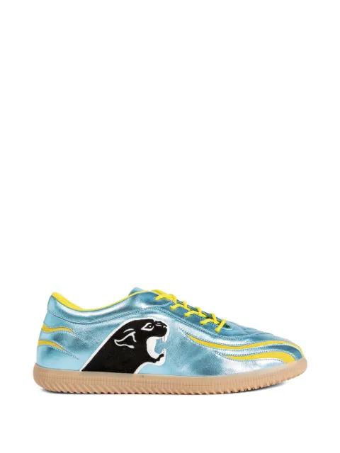 Kicky laminated nappa trainers by VALENTINO